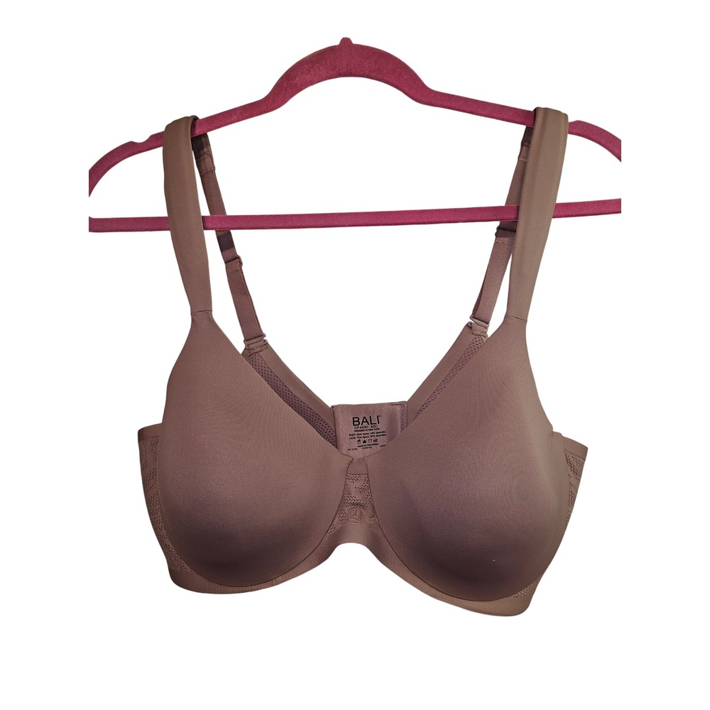 Bali One Smooth U Ultra Light Underwire Bra Dusty Rose‎ Mauve DF4580 40C Womens